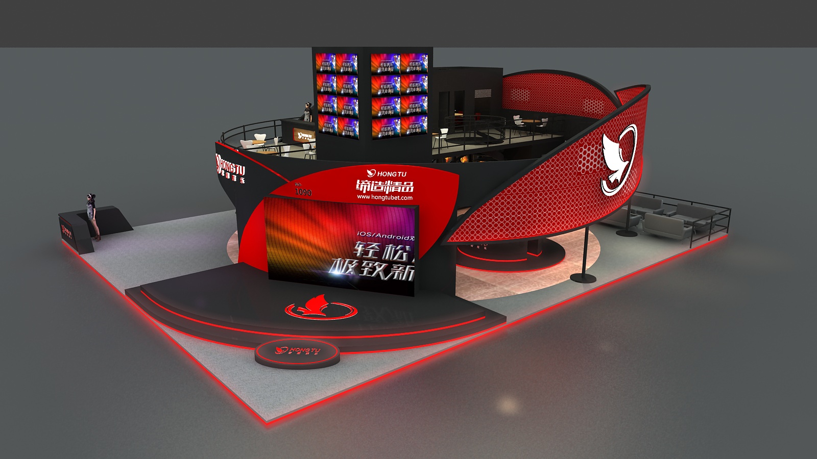 【宏圖娛樂】菲律賓亞博會展臺設計搭建