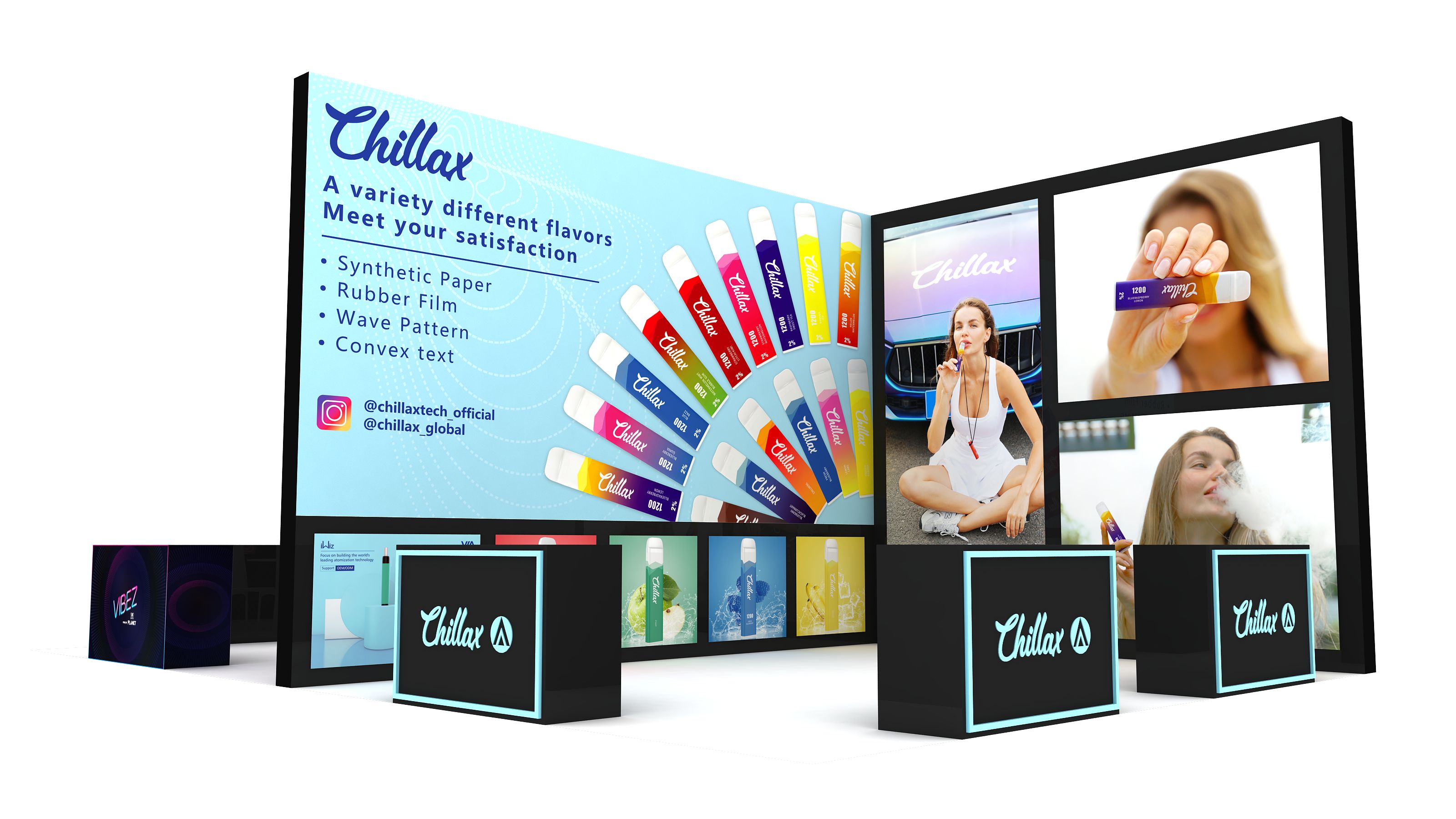 迪拜電子煙展展臺展位設計搭建