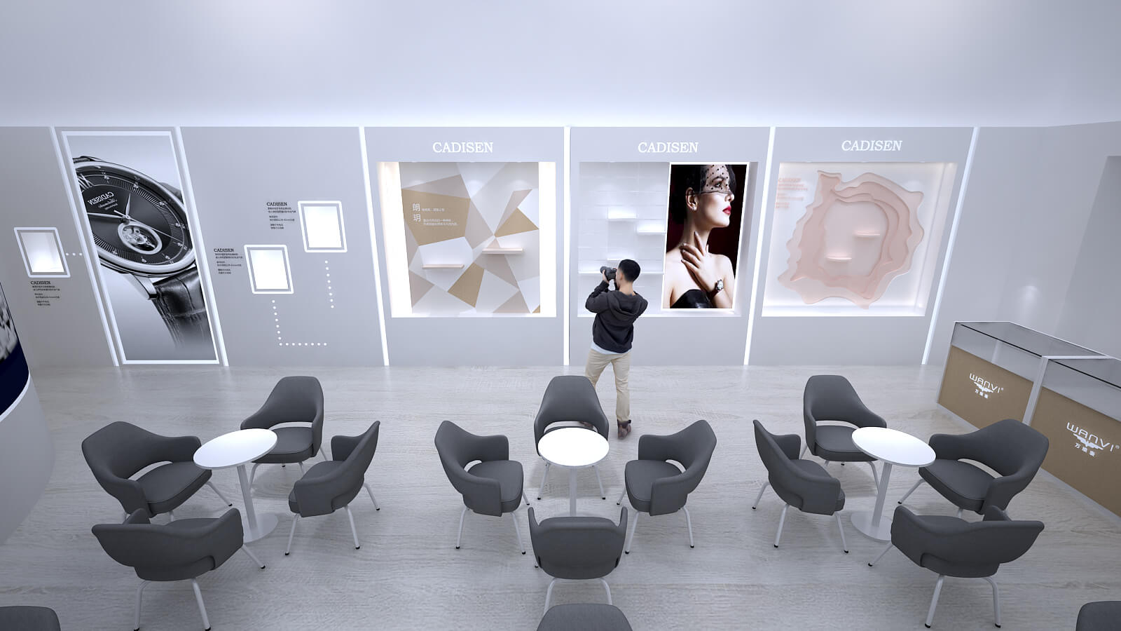 卡迪森手表-珠寶展展臺設計搭建